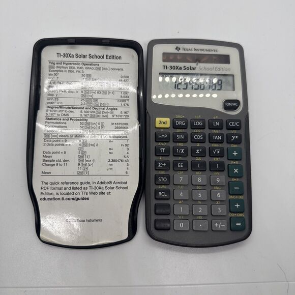 Texas Instruments TI-30XA Solar Scientific Calculator School Edition - Picture 1 of 6